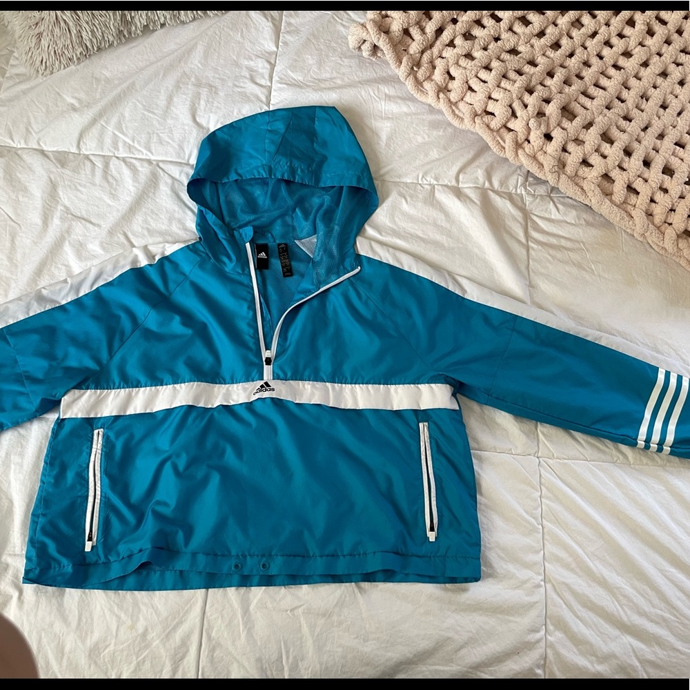 RARE ADIDAS BLUE WINDBREAKER - Picture 3 of 6